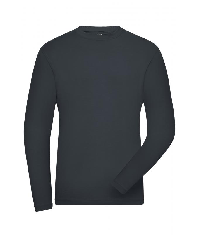 Herren Men's Stretch-Longsleeve Work - SOLID - OCS Standard Carbon 8705
