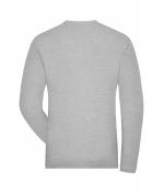 Herren Men's Stretch-Longsleeve Work - SOLID - OCS Standard Grey-heather 8705