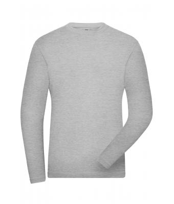 Herren Men's Stretch-Longsleeve Work - SOLID - OCS Standard Grey-heather 8705