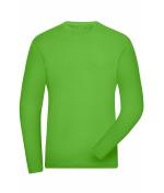 Herren Men's Stretch-Longsleeve Work - SOLID - OCS Standard Lime-green 8705
