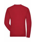 Herren Men's Stretch-Longsleeve Work - SOLID - OCS Standard Red 8705