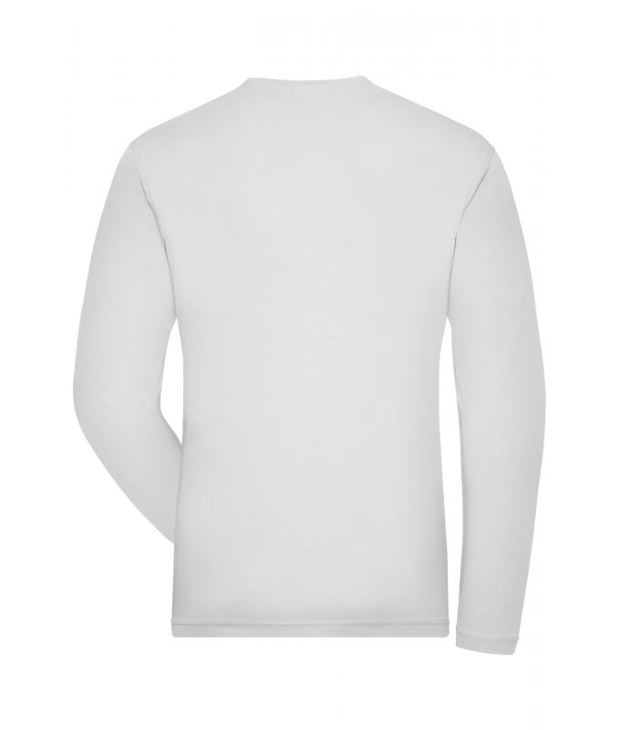 Herren Men's Stretch-Longsleeve Work - SOLID - OCS Standard White 8705