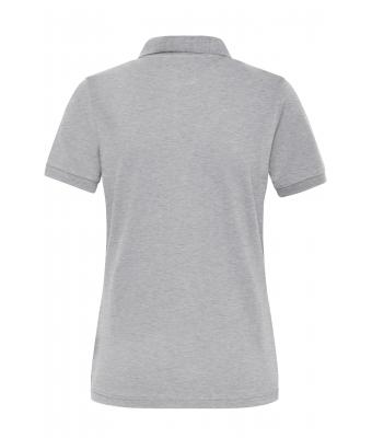 Damen Ladies' ORGANIC Stretch-Polo Work - SOLID -   OCS Blended Grey-heather 8704