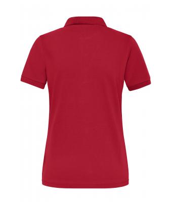 Damen Ladies' ORGANIC Stretch-Polo Work - SOLID -   OCS Blended Red 8704