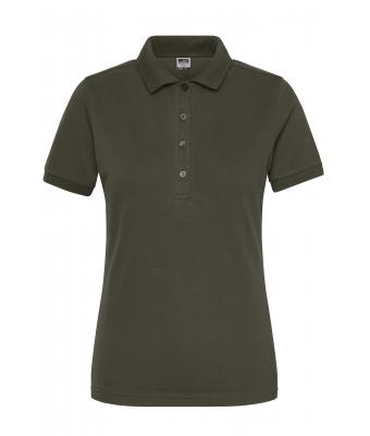 Damen Ladies' ORGANIC Stretch-Polo Work - SOLID - Olive 8704