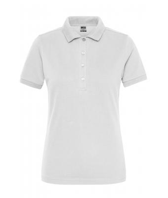 Damen Ladies' ORGANIC Stretch-Polo Work - SOLID - White 8704