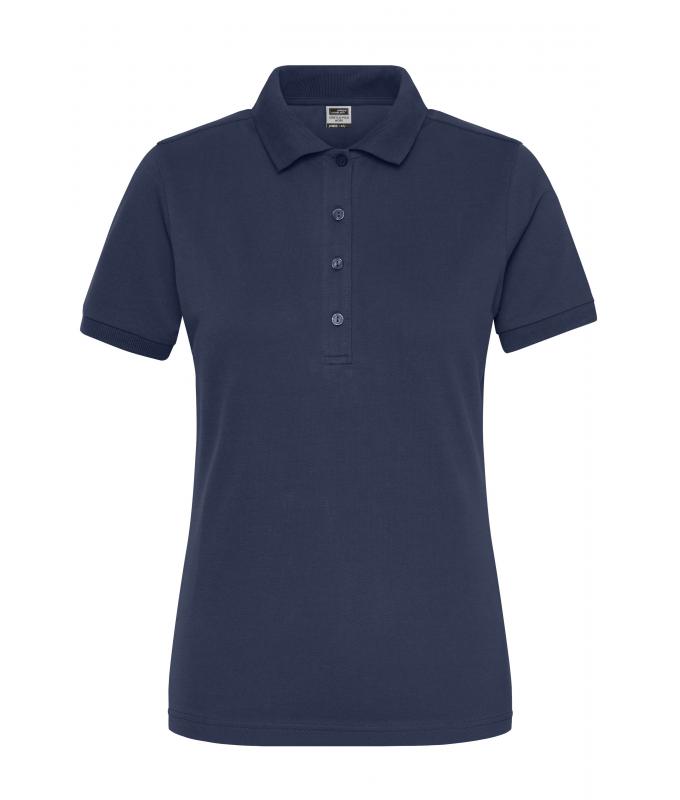 Damen Ladies' Stretch-Polo Work - SOLID - OCS Blended Navy 8704