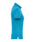 Damen Ladies' Stretch-Polo Work - SOLID - OCS Blended Turquoise 8704