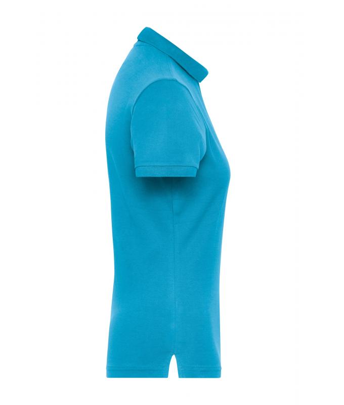 Damen Ladies' Stretch-Polo Work - SOLID - OCS Blended Turquoise 8704