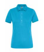 Damen Ladies' Stretch-Polo Work - SOLID - OCS Blended Turquoise 8704