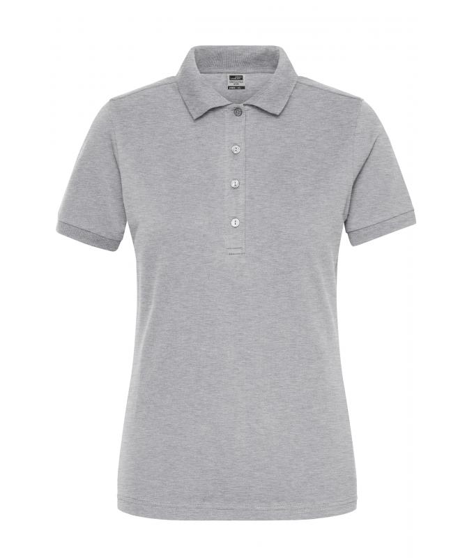 Ladies Ladies' Stretch-Polo Work - SOLID - OCS Blended Grey-heather 8704
