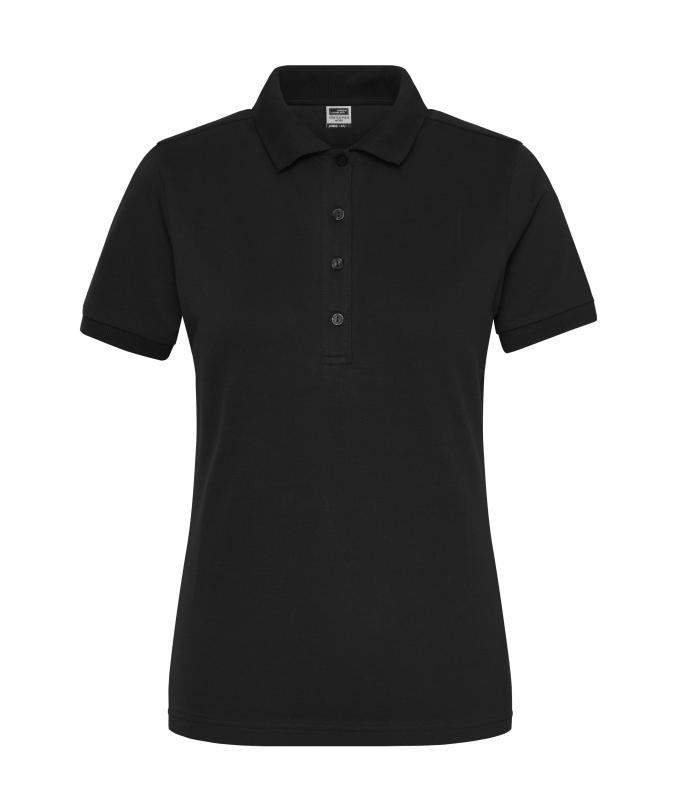 Damen Ladies' Stretch-Polo Work - SOLID - OCS Blended Black 8704