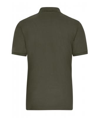 Men Men's BIO Stretch-Polo Work - SOLID -   OCS Blended Olive 8703