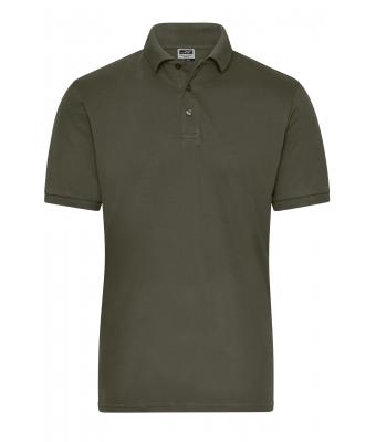 Men Men's BIO Stretch-Polo Work - SOLID - Olive 8703