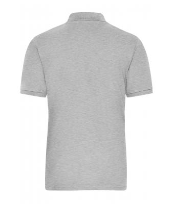 Herren Men's ORGANIC Stretch-Polo Work - SOLID -   OCS Blended Grey-heather 8703