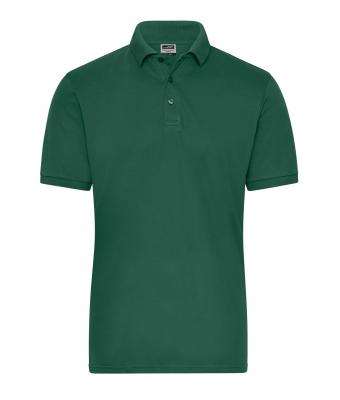 Herren Men's ORGANIC Stretch-Polo Work - SOLID -   OCS Blended Dark-green 8703