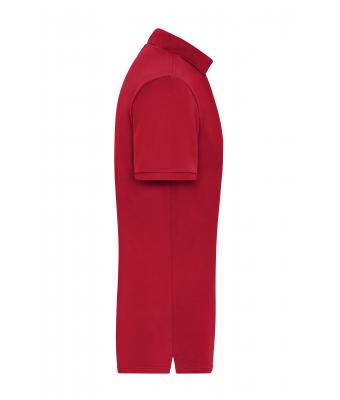 Herren Men's ORGANIC Stretch-Polo Work - SOLID -   OCS Blended Red 8703