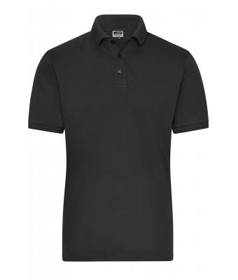 Herren Men's ORGANIC Stretch-Polo Work - SOLID -   OCS Blended Black 8703