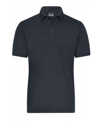 Herren Men's ORGANIC Stretch-Polo Work - SOLID - Carbon 8703