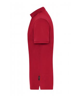 Men Men's Stretch-Polo Work - SOLID -   OCS Blended Red 8703