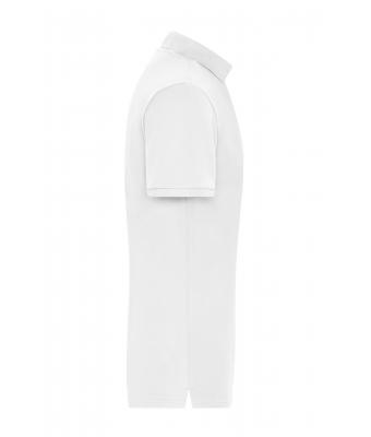 Men Men's Stretch-Polo Work - SOLID -   OCS Blended White 8703