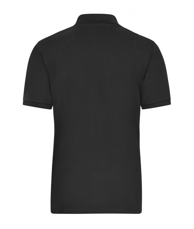 Men Men's Stretch-Polo Work - SOLID - OCS Blended Black 8703