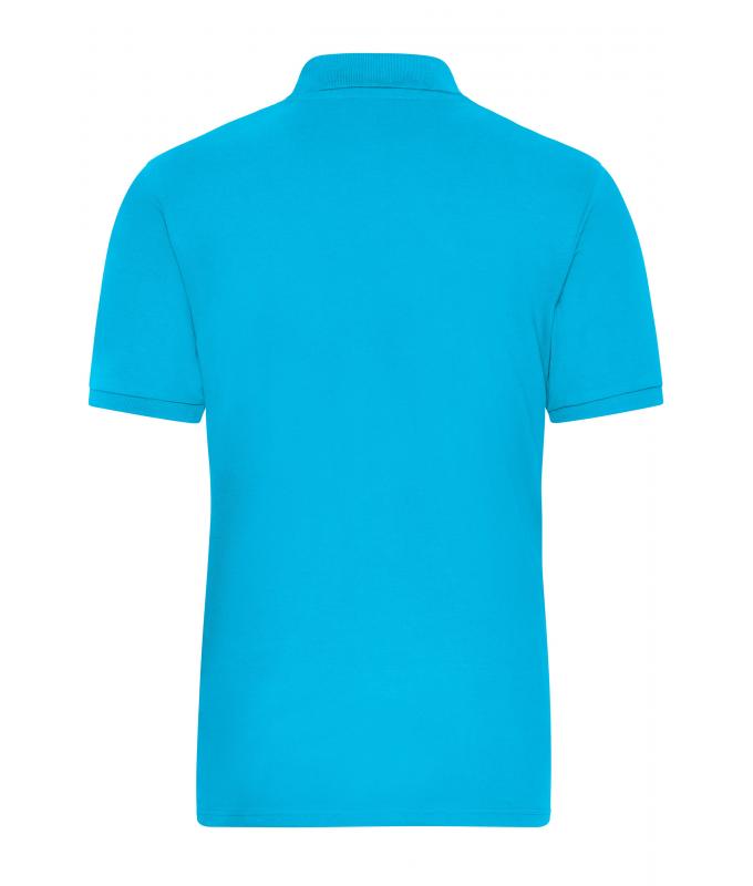 Herren Men's Stretch-Polo Work - SOLID - OCS Blended Turquoise 8703