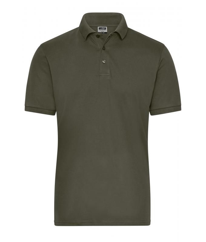 Herren Men's Stretch-Polo Work - SOLID - OCS Blended Olive 8703