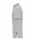 Herren Men's Stretch-Polo Work - SOLID - OCS Blended Grey-heather 8703