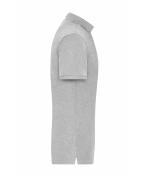Herren Men's Stretch-Polo Work - SOLID - OCS Blended Grey-heather 8703
