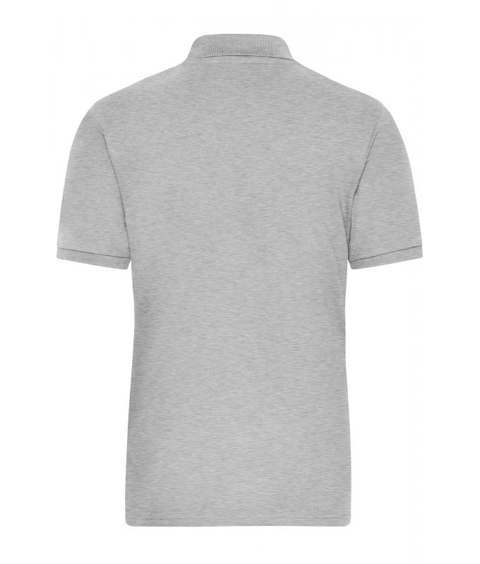 Herren Men's Stretch-Polo Work - SOLID - OCS Blended Grey-heather 8703