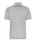 Men Men's Stretch-Polo Work - SOLID - OCS Blended Grey-heather 8703