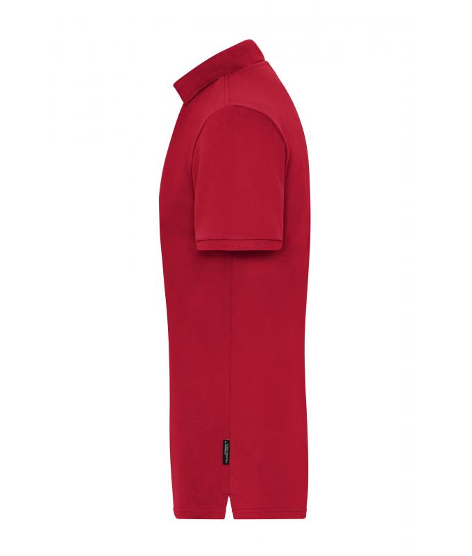 Herren Men's Stretch-Polo Work - SOLID - OCS Blended Red 8703