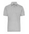 Men Men's Stretch-Polo Work - SOLID - OCS Blended Grey-heather 8703