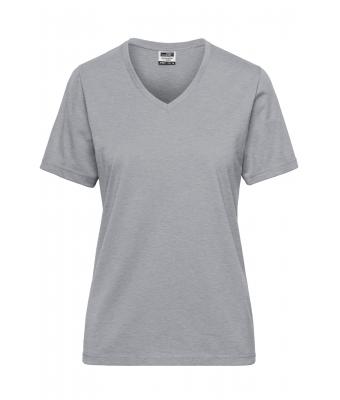 Damen Ladies' BIO Workwear T-Shirt Grey-heather 8731