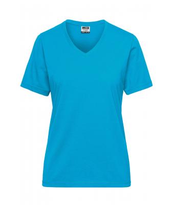 Damen Ladies' ORGANIC Workwear T-Shirt   OCS Blended Turquoise 8731