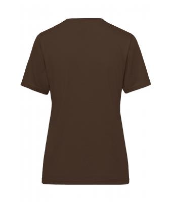 Damen Ladies' ORGANIC Workwear T-Shirt   OCS Blended Brown 8731