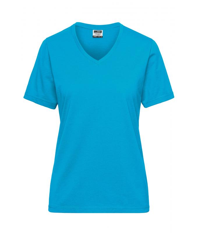 Damen Ladies' Workwear T-Shirt OCS Blended Turquoise 8731