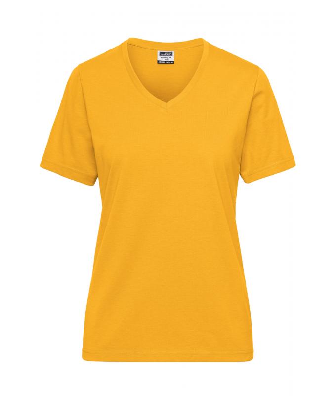 Damen Ladies' Workwear T-Shirt OCS Blended Gold-yellow 8731
