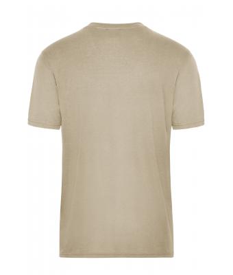 Herren Men's ORGANIC Workwear T-Shirt   OCS Blended Stone 8732