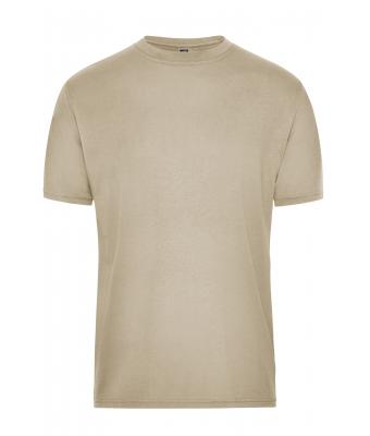 Herren Men's ORGANIC Workwear T-Shirt   OCS Blended Stone 8732