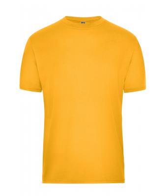 Herren Men's ORGANIC Workwear T-Shirt   OCS Blended Gold-yellow 8732