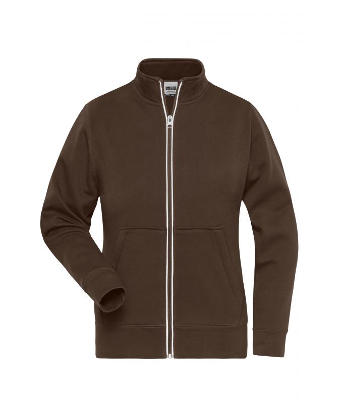 Damen Ladies' Doubleface Work Jacket - SOLID - Brown 8729