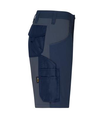 Unisex Workwear Stretch-Bermuda Slim Line   GRS & OCS Blended Navy/carbon 10524