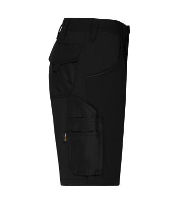 Unisex Workwear Stretch-Bermuda Slim Line   GRS & OCS Blended Black/black 10524