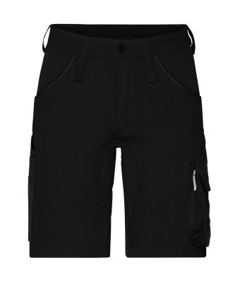 Unisex Workwear Stretch-Bermuda Slim Line   GRS & OCS Blended Black/black 10524