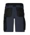 Unisex Workwear Stretch-Bermuda Slim Line   GRS & OCS Blended Black/carbon 10524