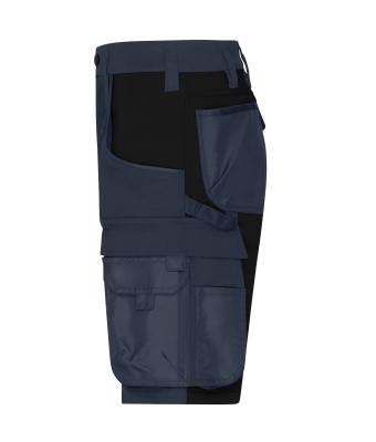 Unisex Workwear Stretch-Bermuda Slim Line   GRS & OCS Blended Carbon/black 10524