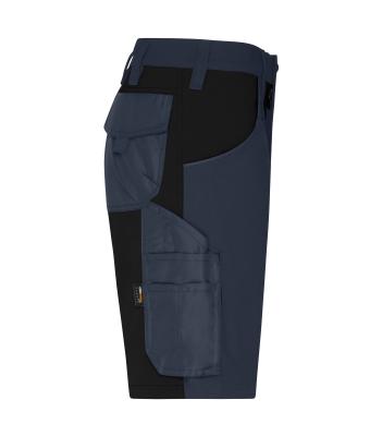 Unisex Workwear Stretch-Bermuda Slim Line   GRS & OCS Blended Carbon/black 10524
