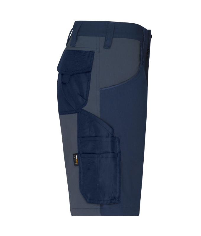 Unisex Workwear Stretch-Bermuda Slim Line GRS & OCS Blended Navy/carbon 10524